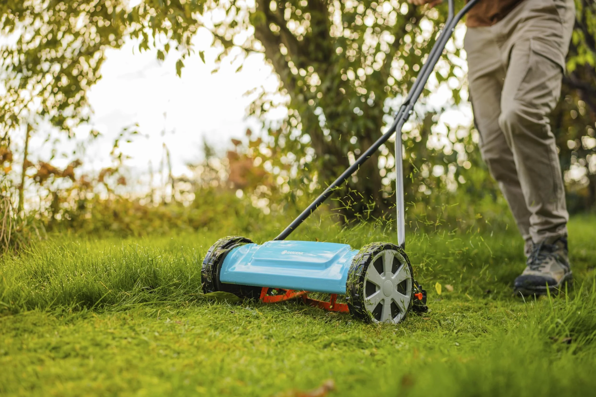 GARDENA Tondeuse Hélicoïdale 400 Classic 40 cm 200 m² Acier (4018-88)