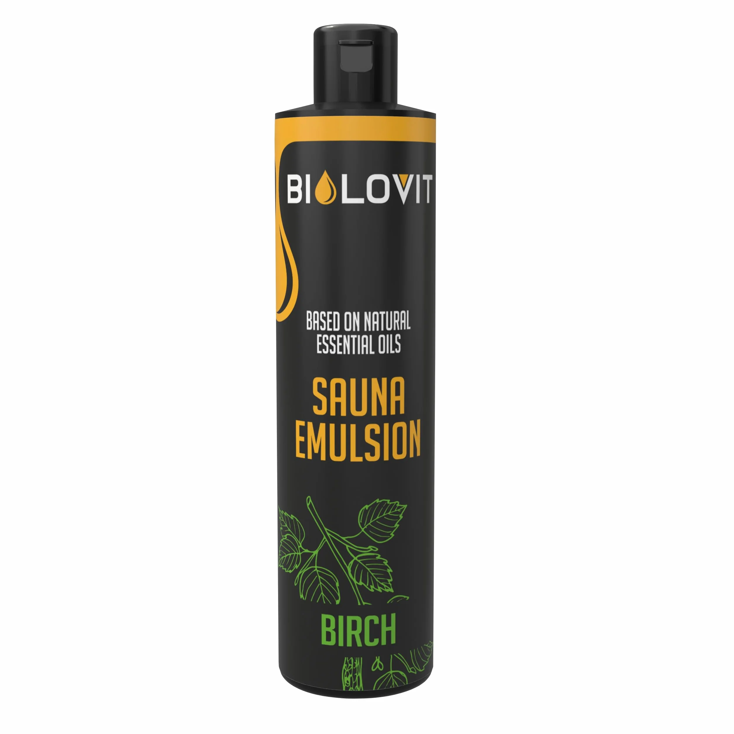 Huiles Essentielles Naturelles Émulsion de Sauna Bouleau 250ml pour Sauna & Aromathérapie