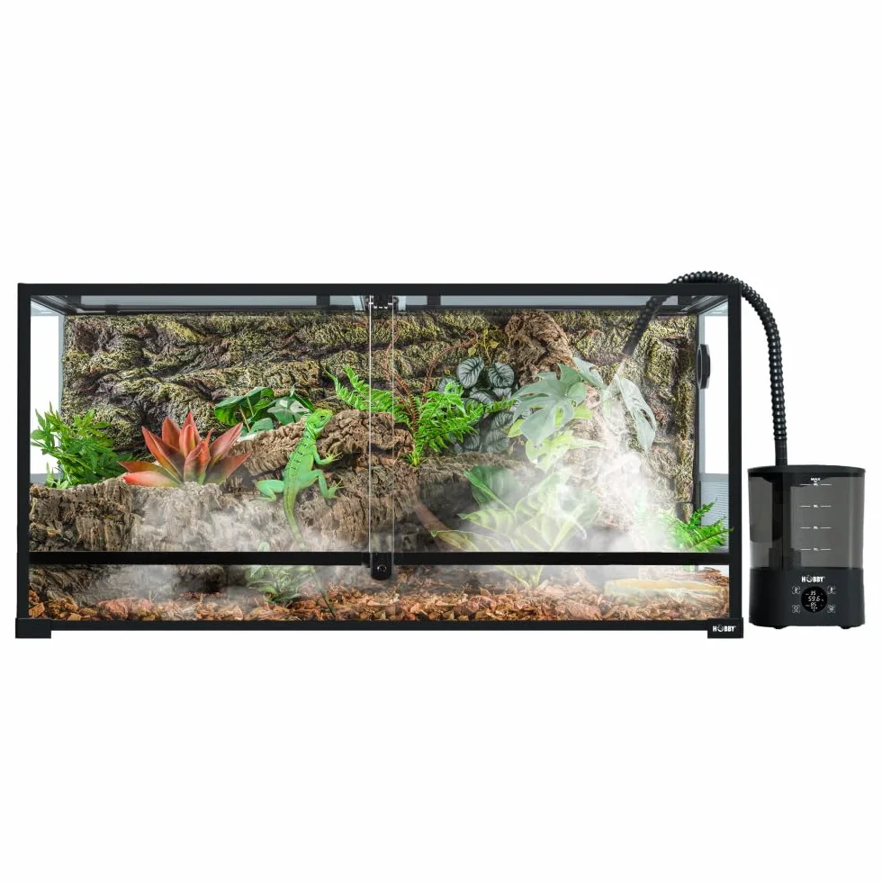 Système de brumisation Automatique pour Terrariums avec Contrôleur, Capteur et Télécommande - Nébuliseur Silencieux