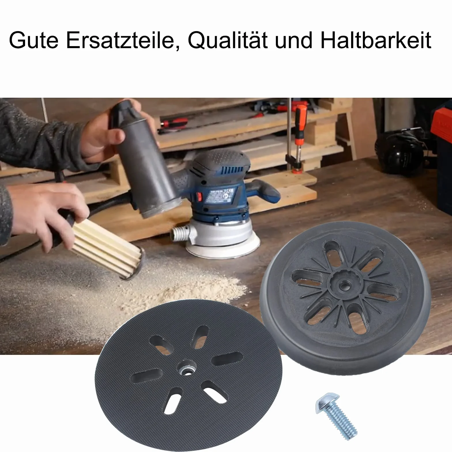 Patin de ponçage Ø 150 mm pour ponceuse orbitale Bosch GEX 150 AC, PEX 15 AE, GEX 150 Turbo