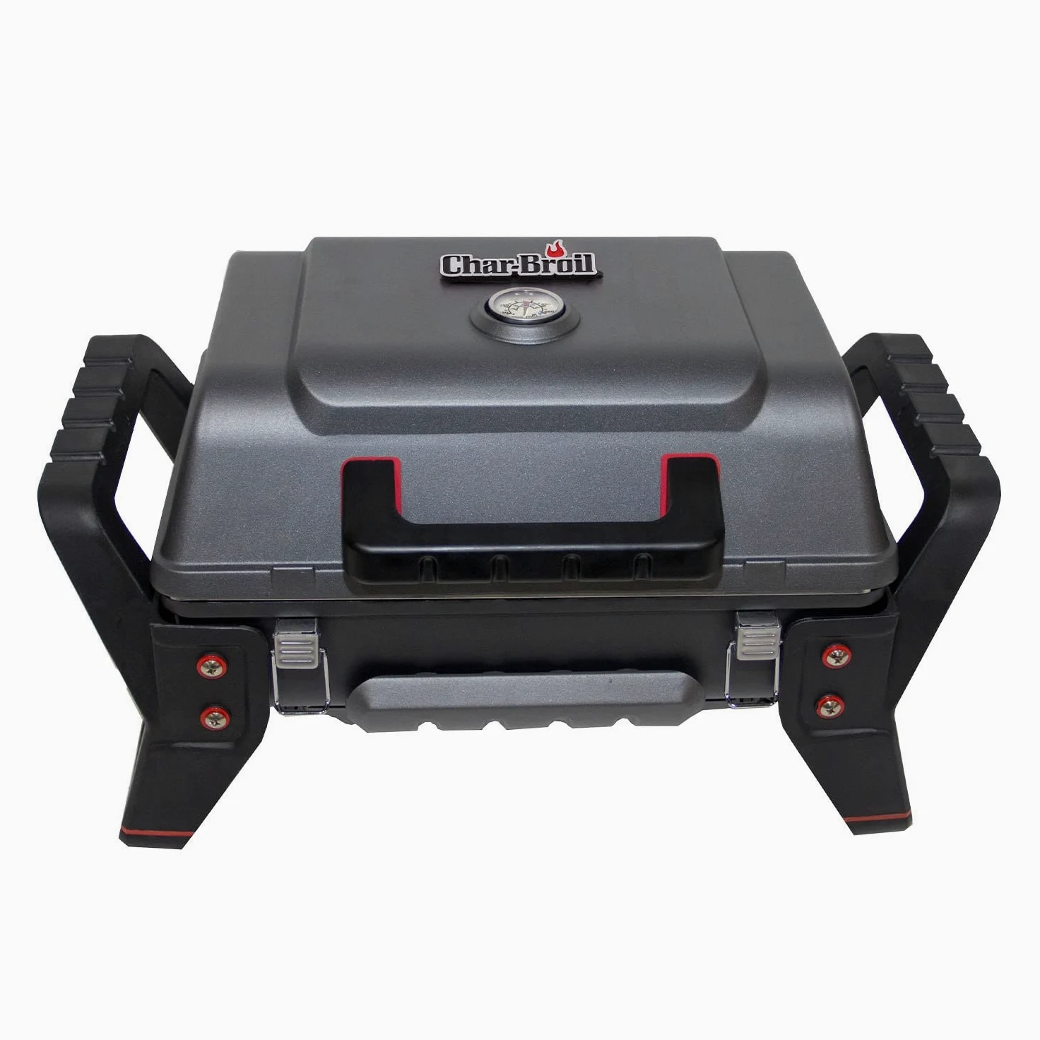 Char-Broil X200 Grill2Go - Barbecue Portable avec Système de Cuisson TRU-Infrared, Gris/Fonte d'aluminium