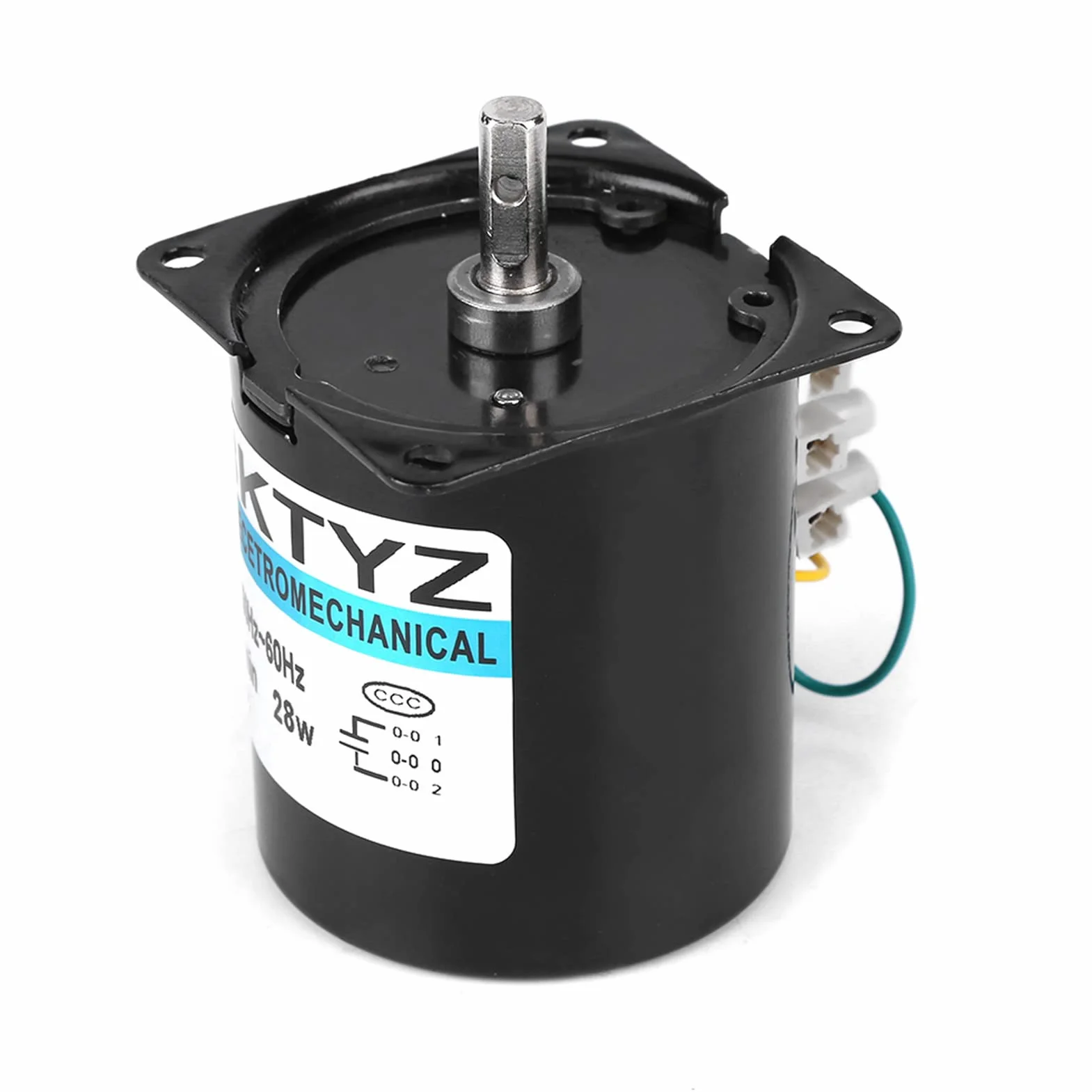 Moteur à Engrenages Synchrone à Aimant Permanent XD68KTYZ-AC S1 AC220V 28W
