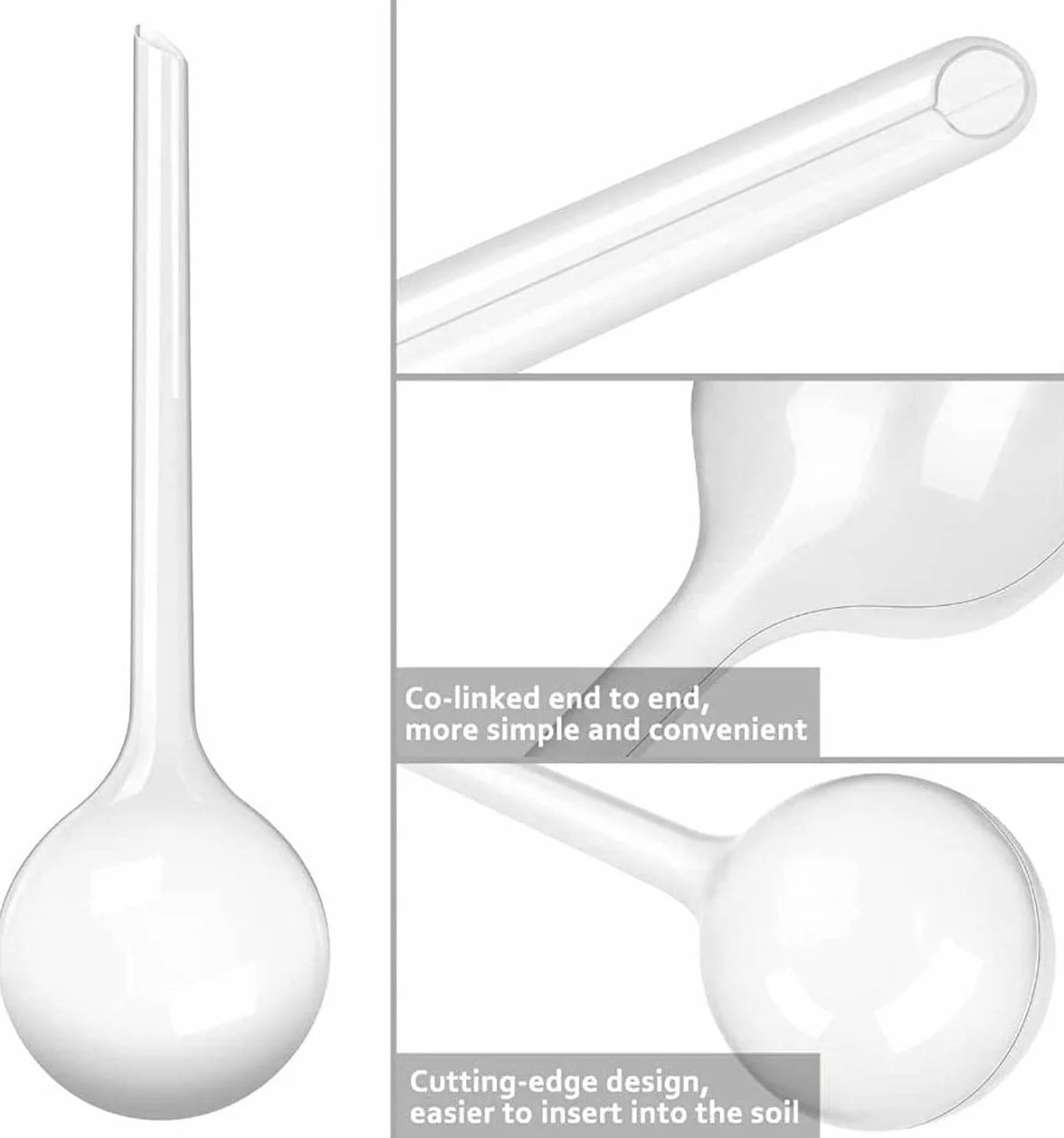 Guidre 8 Pièces Boules d'Irrigation pour Plantes,Goutte a Goutte,Arrosage Plante Vacances,Irrigation Goutte à Goutte Kit,Goutte-Gouttes Automatiques pour Plantes en Pot D'intérieur