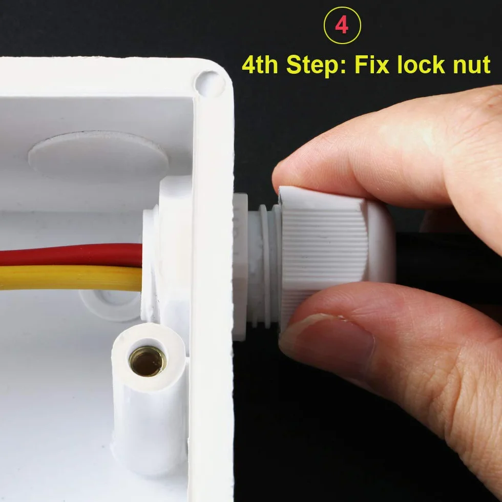 Presse-étoupes PG7 Nylon étanches Blanc 3-6.5mm GTIWUNG 50Pcs