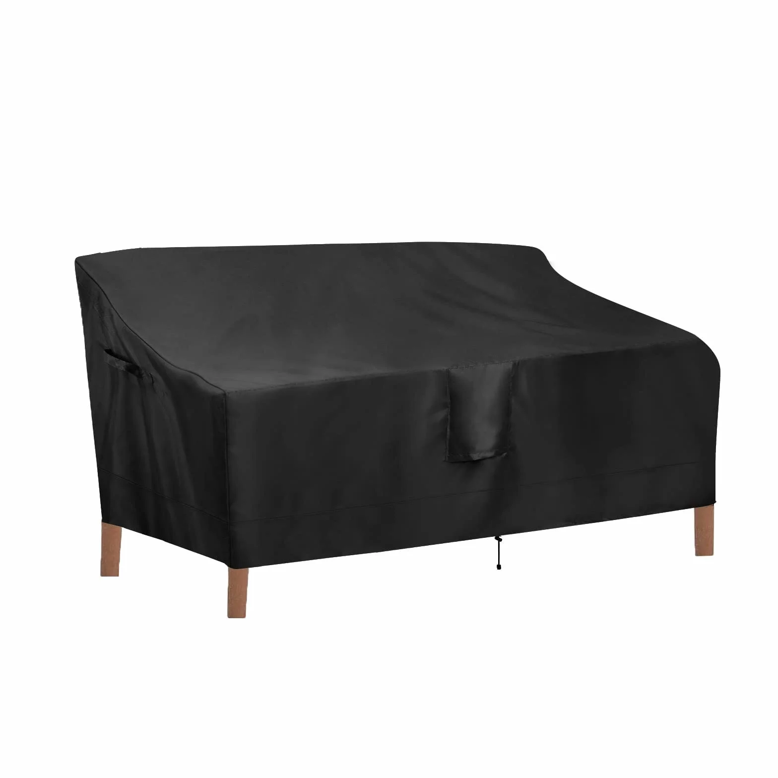 OutdoorLines Housse de canapé 3 places imperméable résistante UV 193 x 81 x 83 cm noir