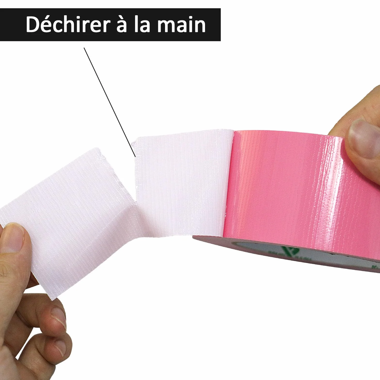 BOMEI PACK Duct Ruban adhésif en tissu renforcé 2R 2in*25m Rose