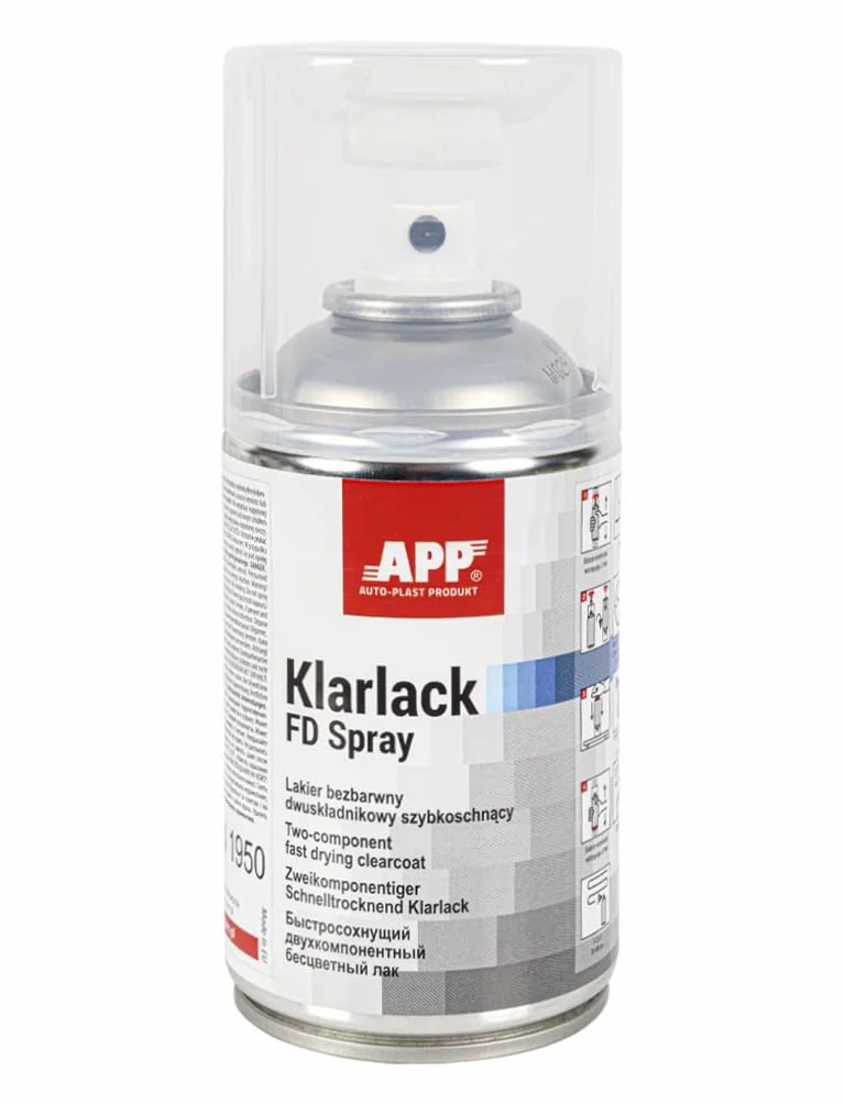APP Klarlack FD Vernis en aérosol transparent 2K brillant 250 ml