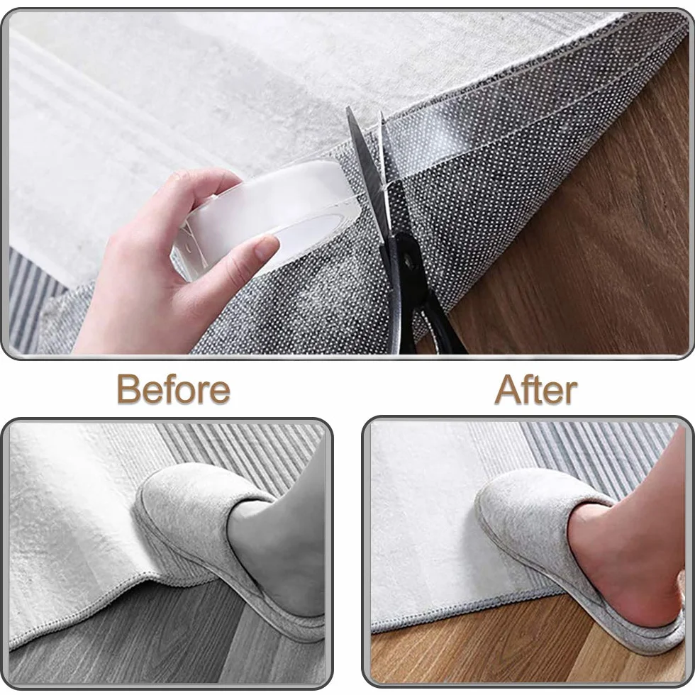 Sunwuun Heavy Duty Double-Sided Adhesive Tape Removable Reusable Washable for Picture Hanging