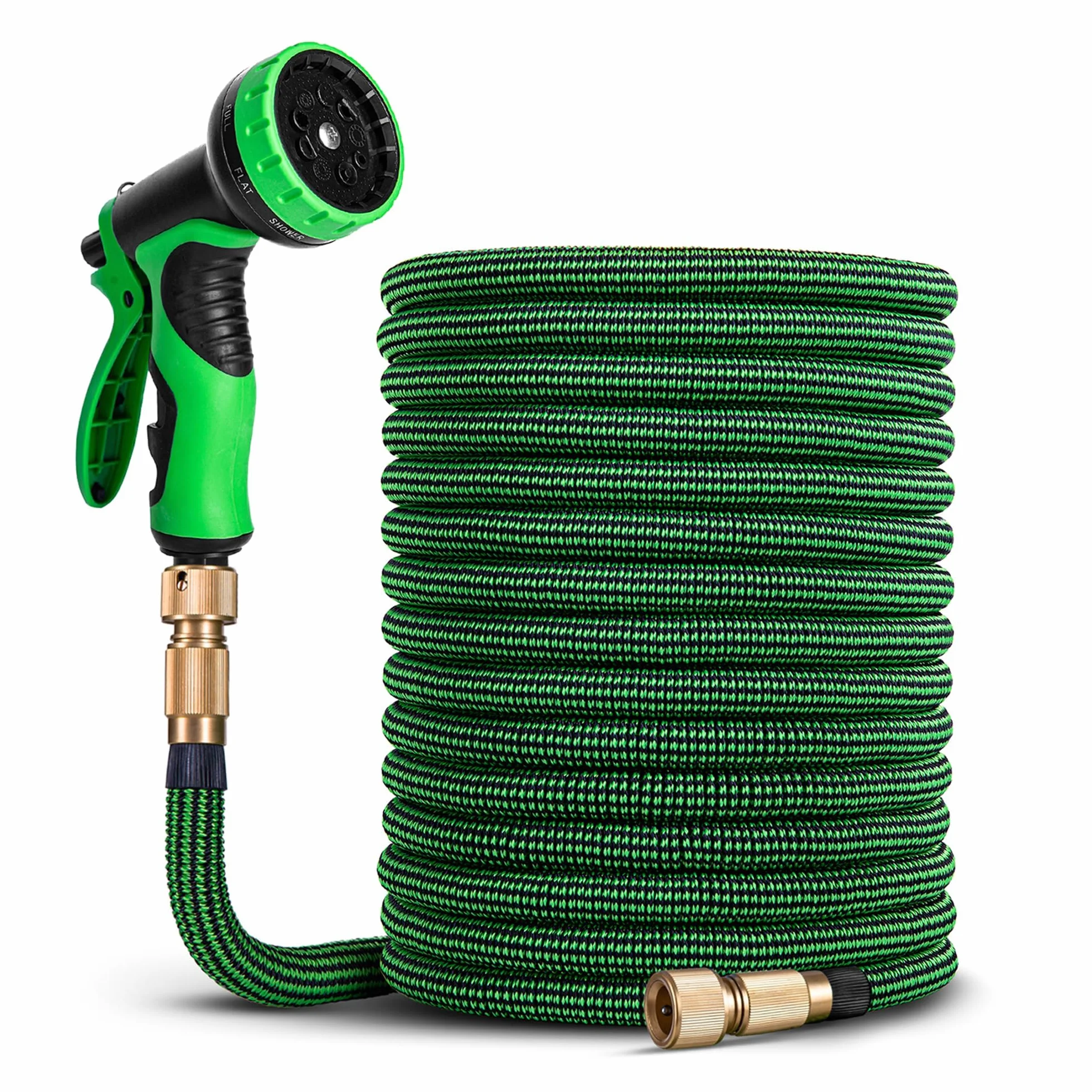 HOMEPROTEK Tuyau d'Arrosage Extensible 30m avec Adaptateurs 1/2'' 3/4'' et 9 Modes