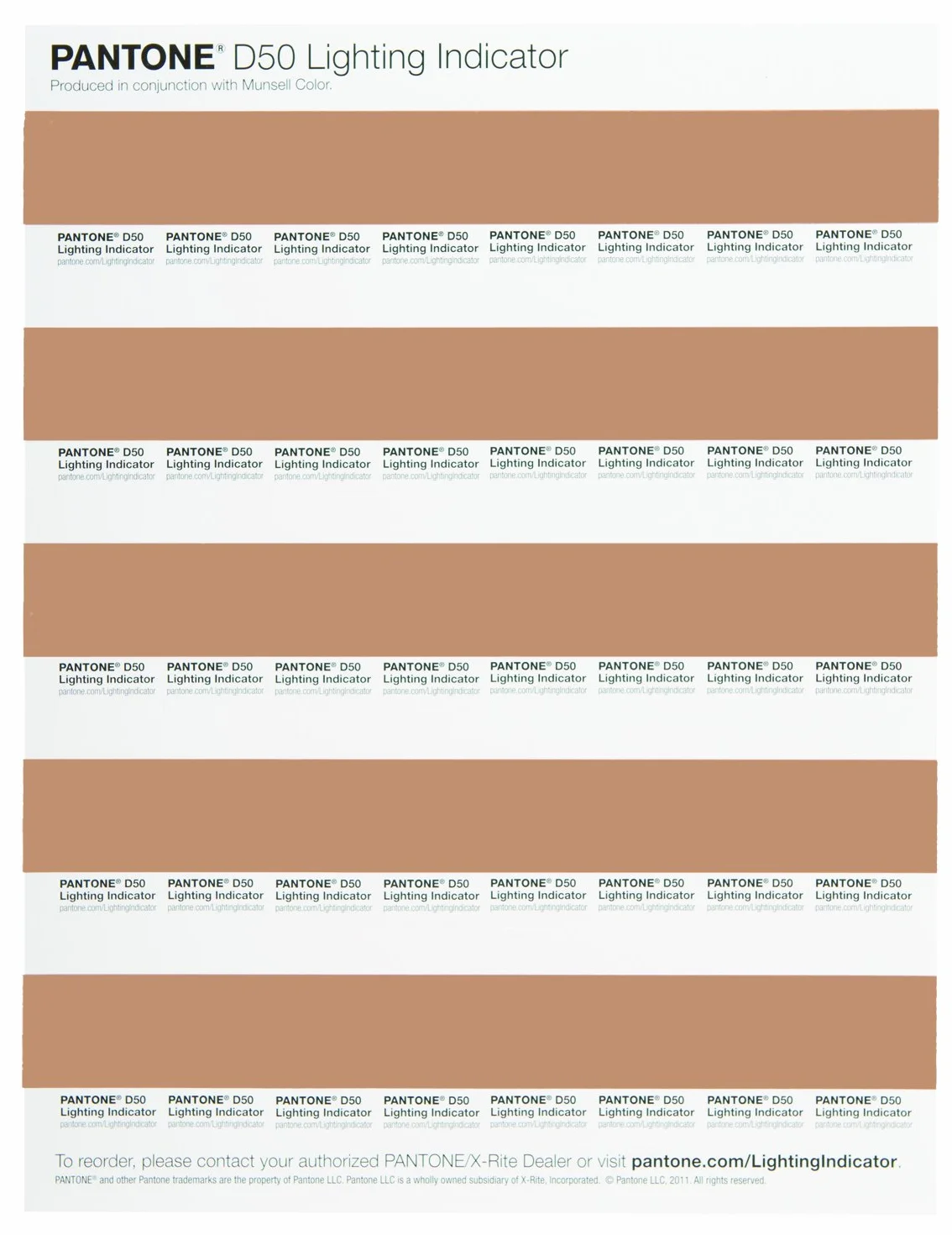 Pantone LNDS-1PK-D50 Lot de 40 Autocollants Indicateur d'éclairage