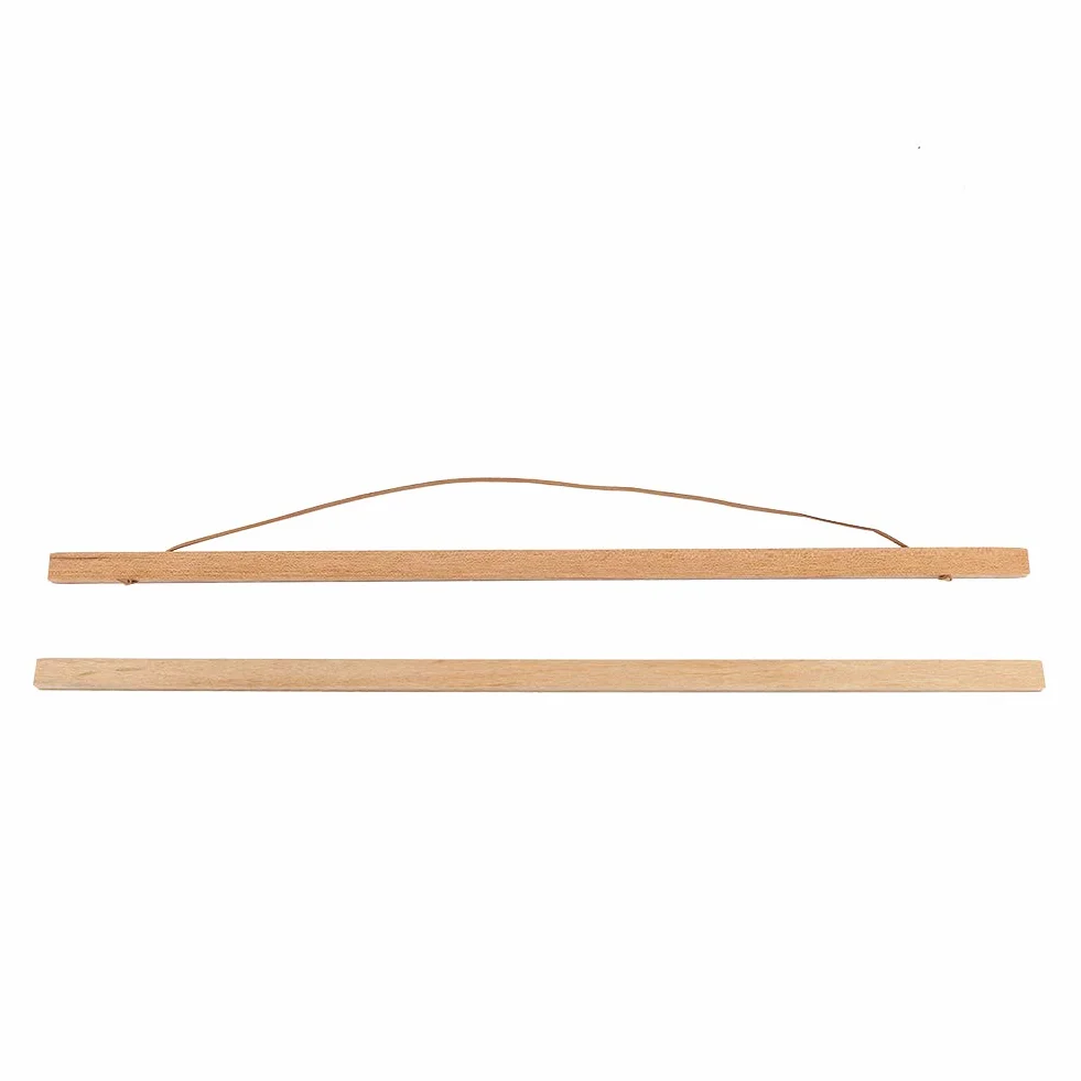 Porte-Affiches Magnétique en Bois Lot de 4 Bandes 60CM
