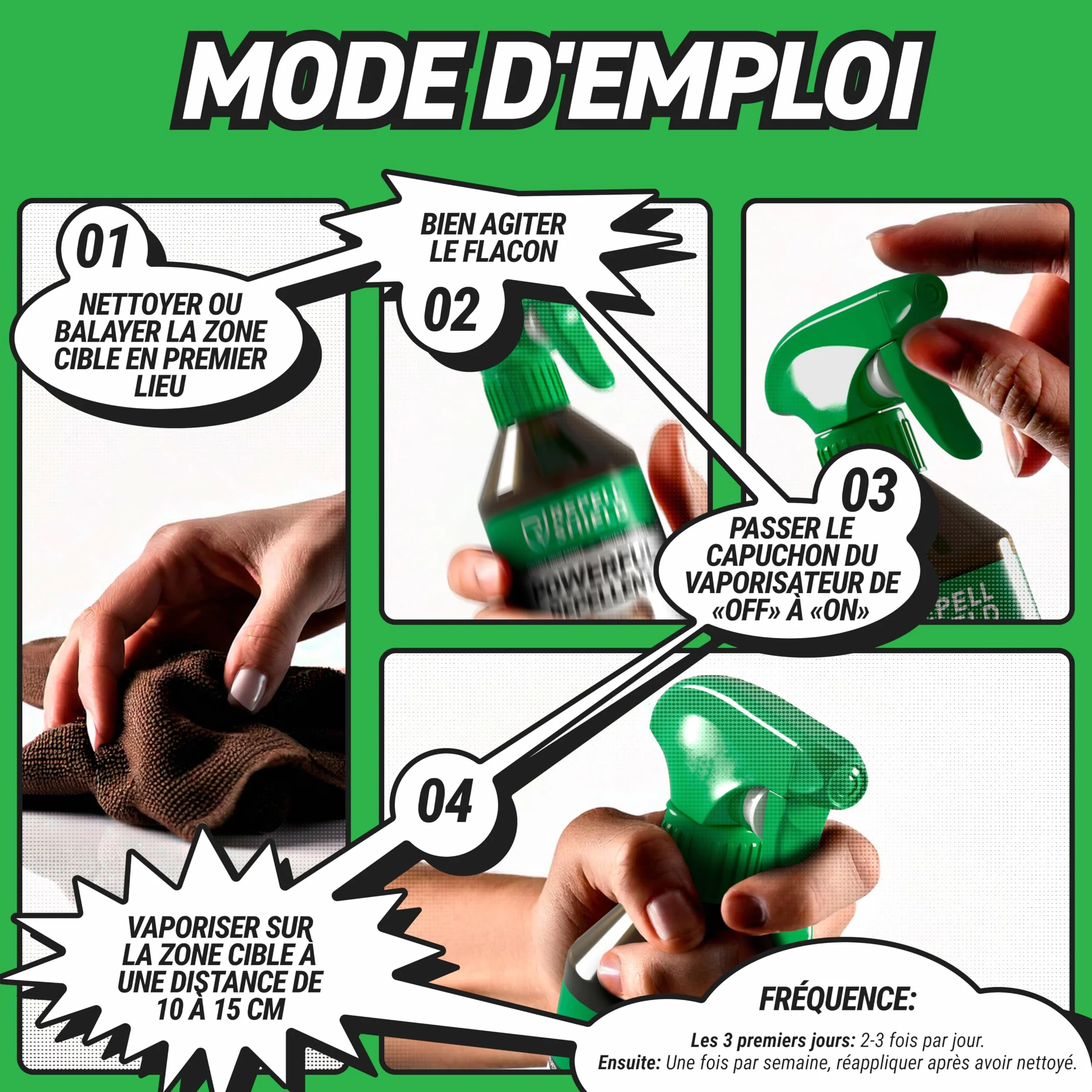 RepellShield Spray Anti Cafard Maison Intérieur Extérieur 250ml Barrière Répulsive Plantes Cuisine Salle de Bain