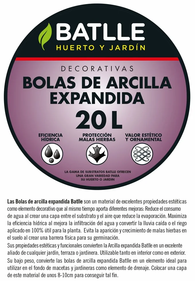 Substrat BILLES D’ARGILE - 20l