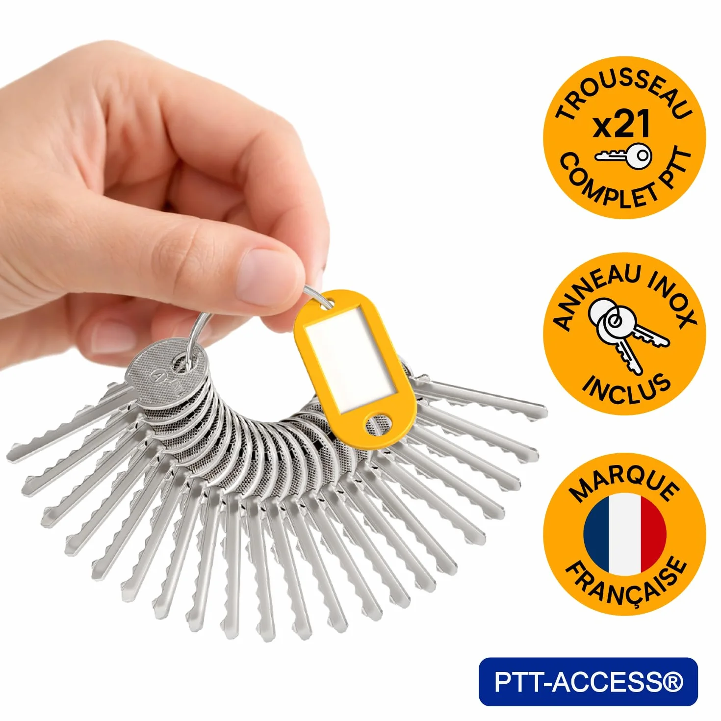 La Poste trousseau livreur 21 clés PTT serrures boîtes aux lettres