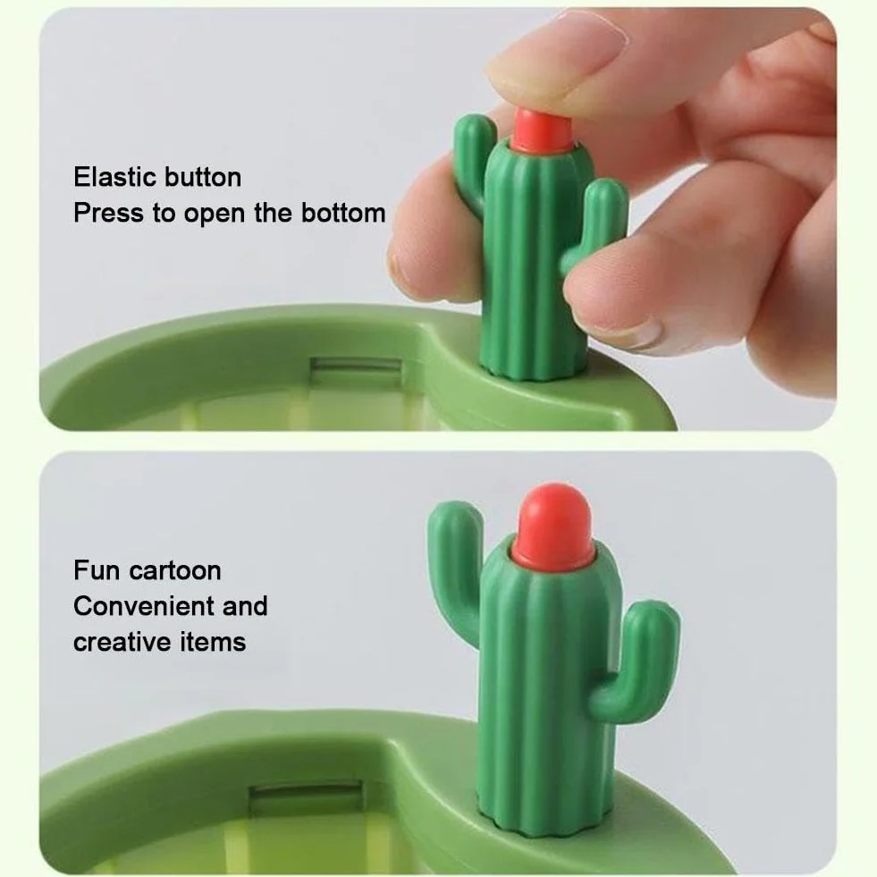 Lot de 2 passoires de vidange pour évier de cuisine en forme de cactus - Panier de vidange automatique