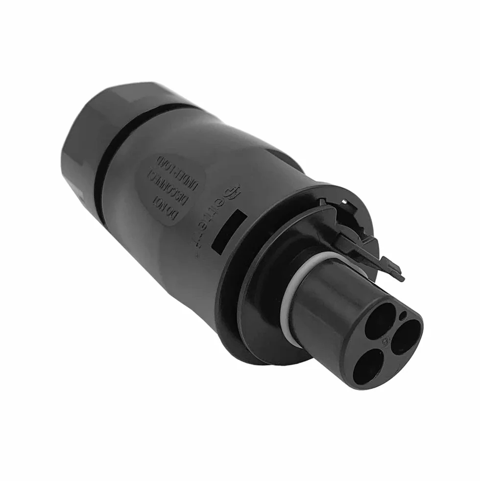 Connecteur d'alimentation mâle AC 3 broches IP67