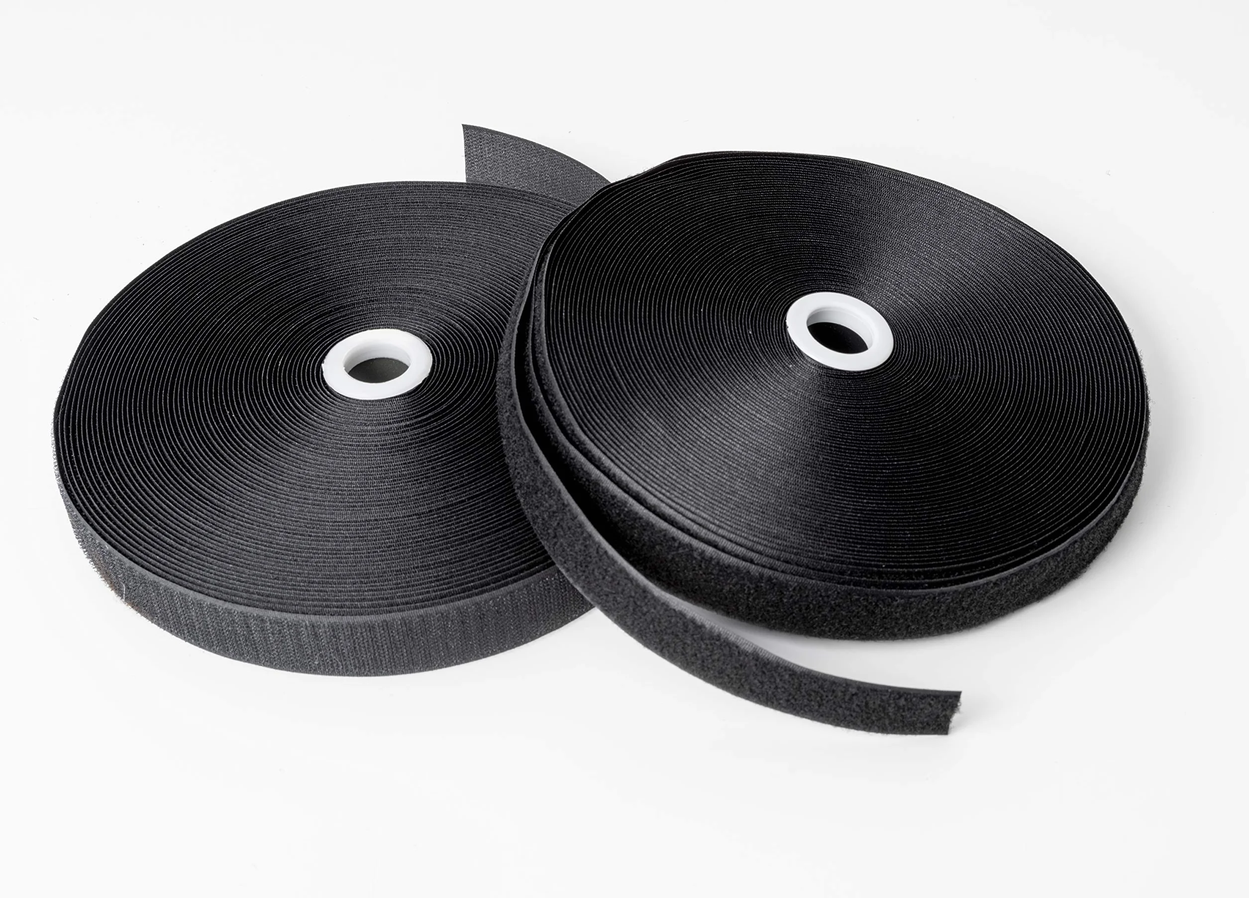 IPEA Ruban à Coudre 20 mm Noir 25 Mètres Non adhésif Scratch Bande Auto-Agrippante Extra Fort