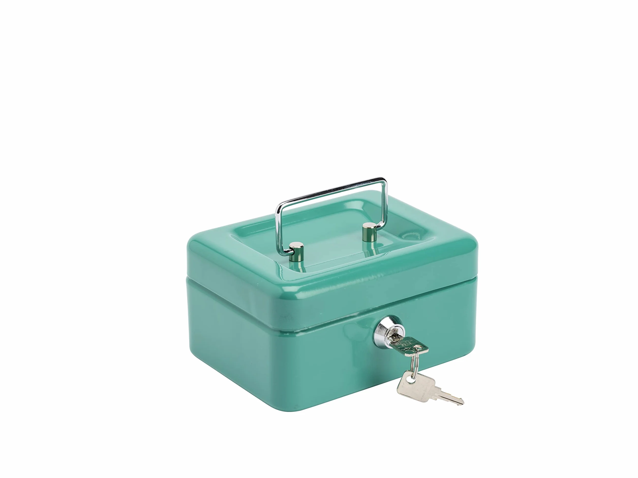 Burg-Wächter Money 5015 Caisse verrouillable en tôle d'acier, vert turquoise