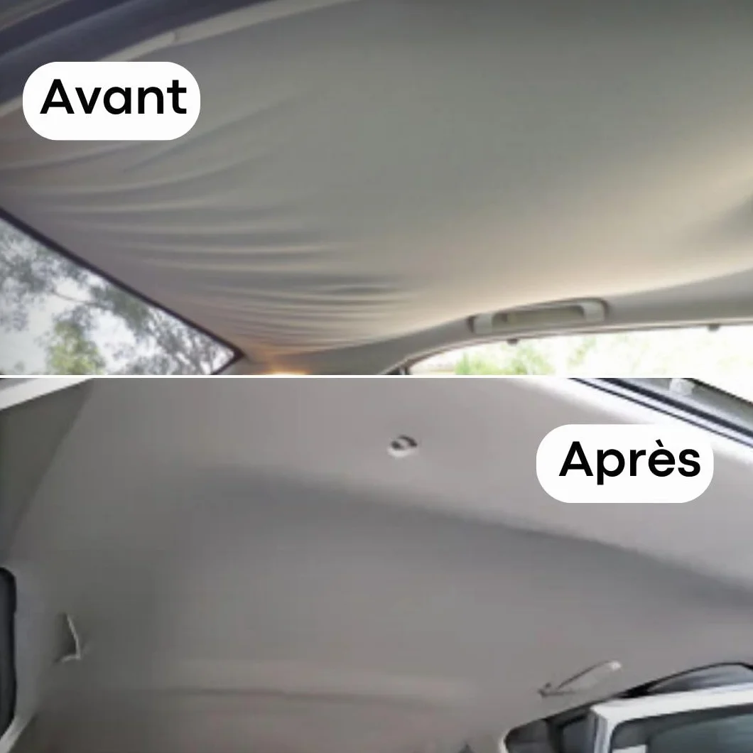 Kit Reparation Ciel de Toit Voiture avec Colle pour Tissu - Modele nid d'abeille - Personnalisez Couleur Taille Colle
