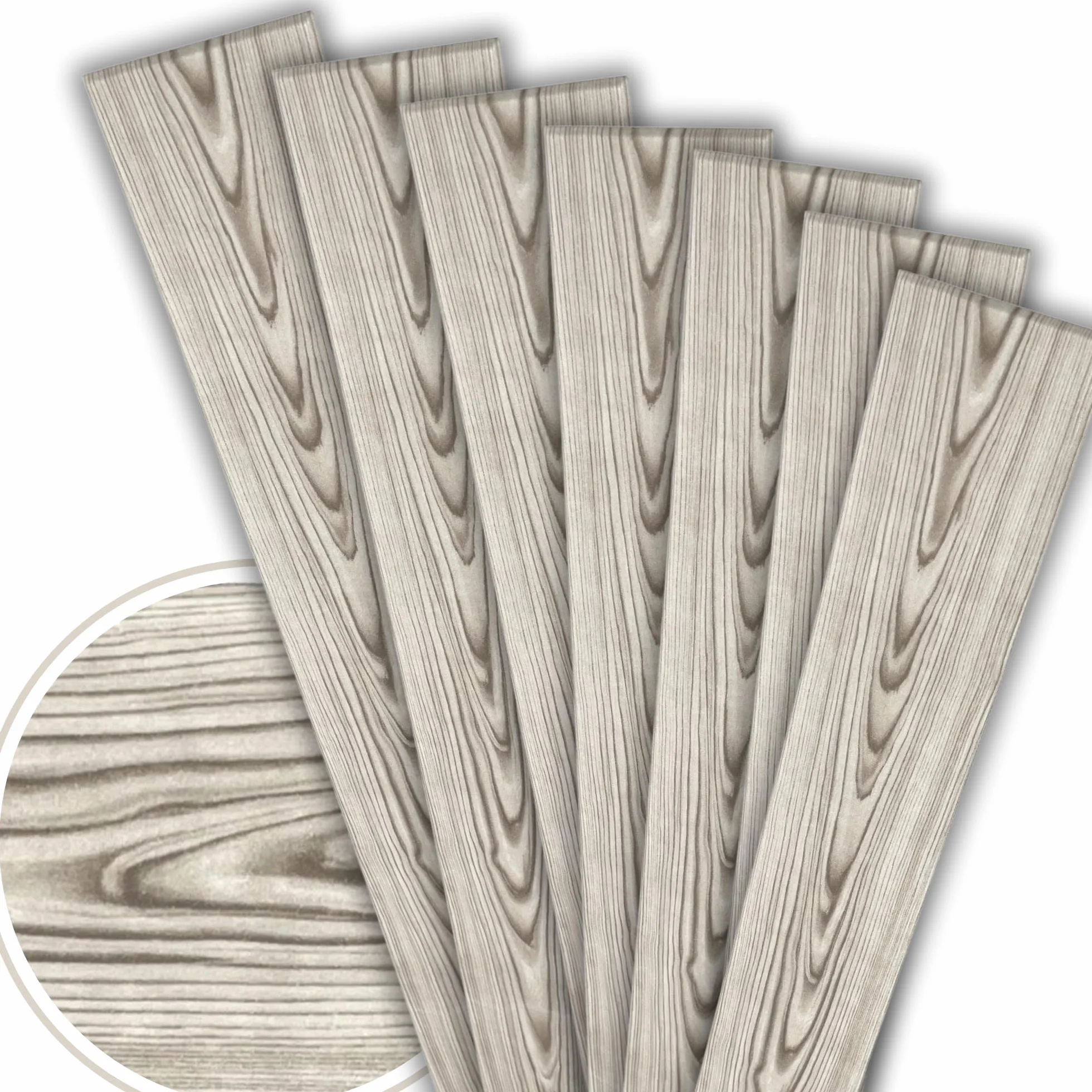 Panneaux de plafond 2 m² Aspect bois Polystyrène 100 x 16,7 cm Lot de 12 PP-111 Couleur cendrée