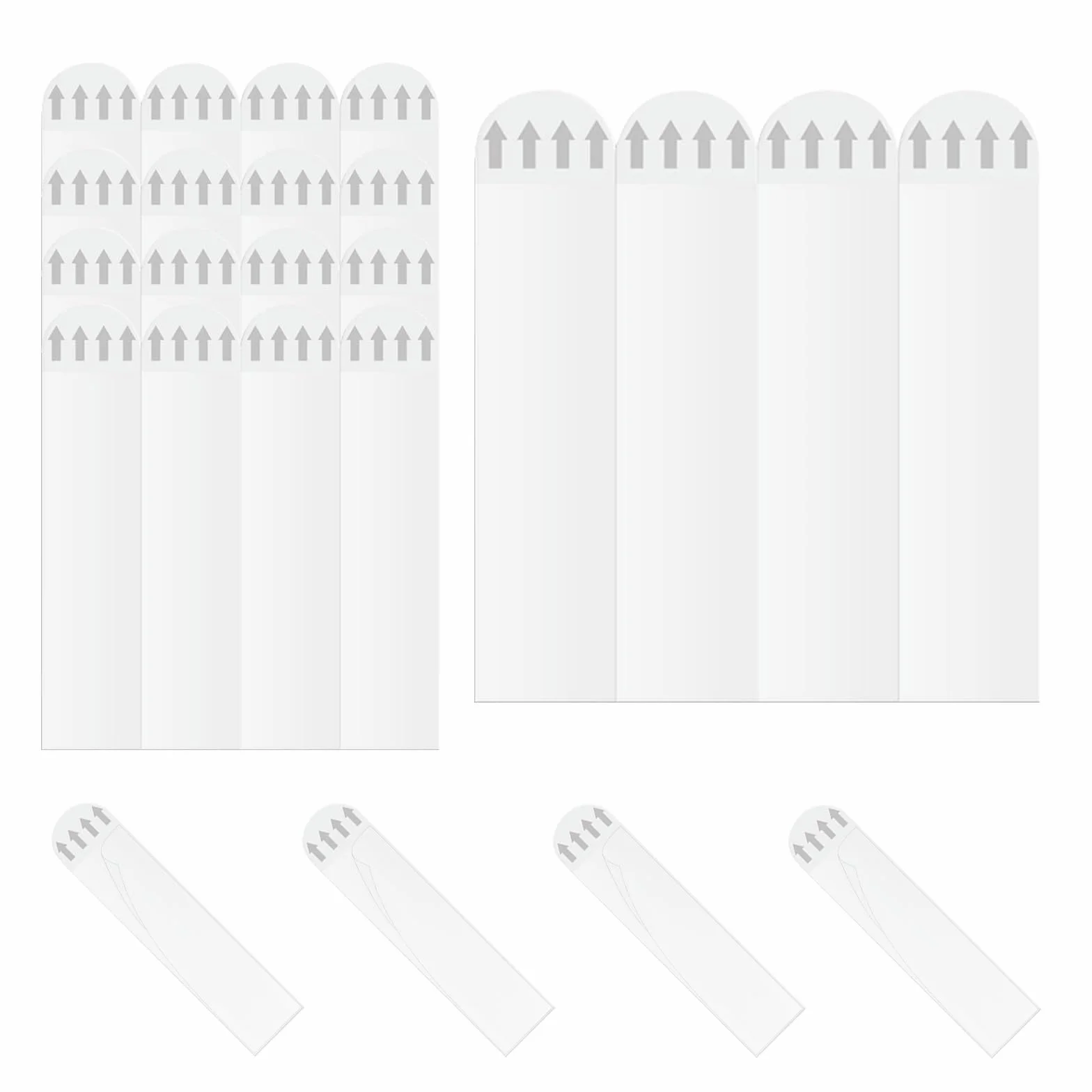 24pcs Picture Hanging Strips Refill Adhesive Strips for Medium Wall Hooks