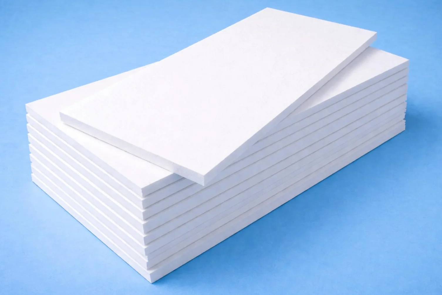 Lot de 10 plaques en polystyrène 100 x 50 cm 1 cm épaisseur 15 kg/m²