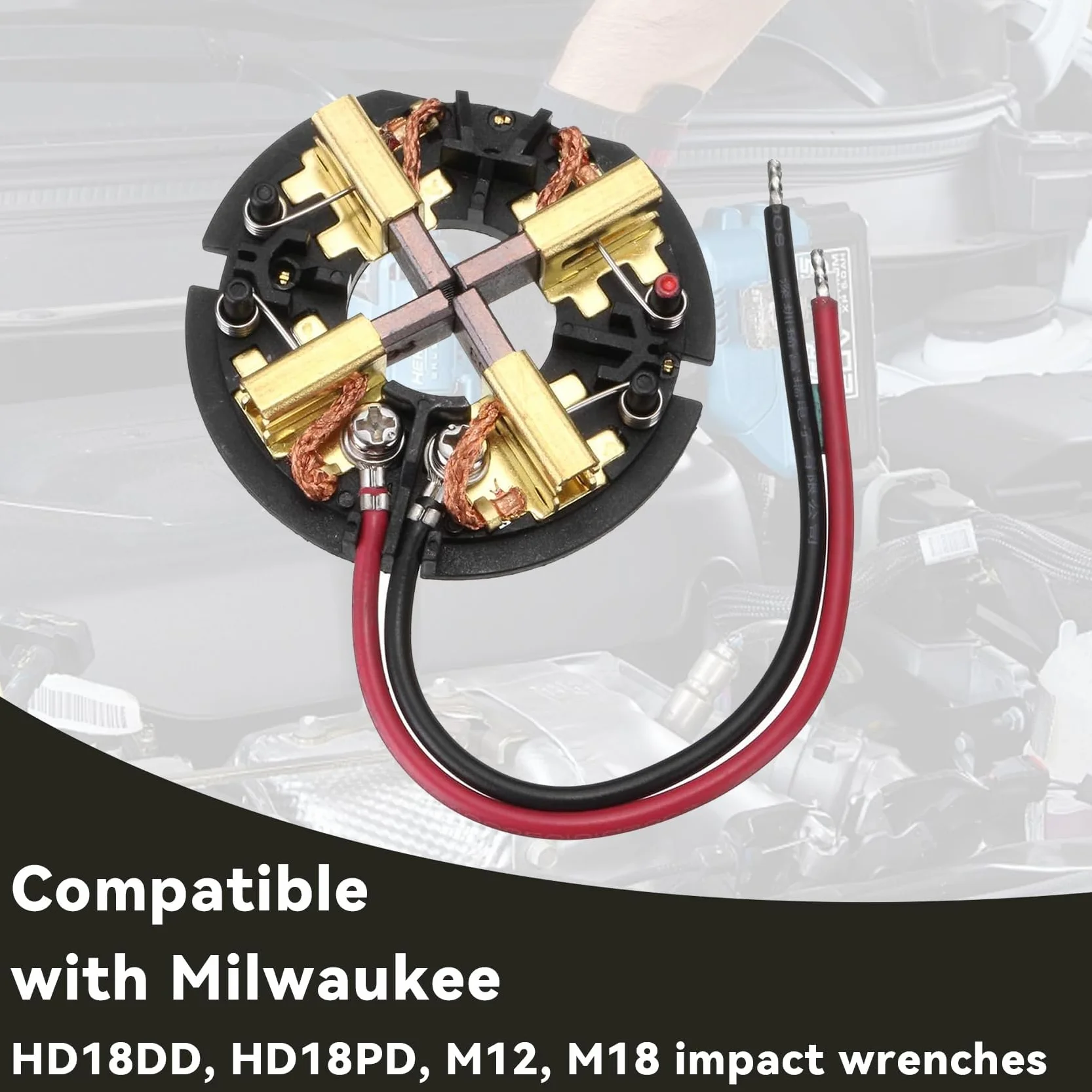 Szczotki węglowe Milwaukee HD18PD HD18DD 2650-20 M12 M18 2602-20, z uchwytem, do wiertarko-wkrętarki udarowej 18V