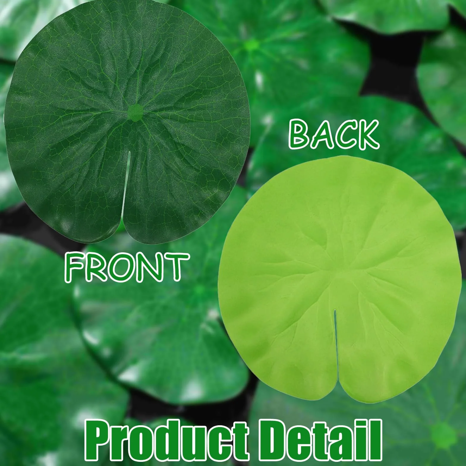 Lot de 12 Feuilles de Lotus Artificielles,Nénuphars Artificiels,Plantes Flottantes en Mousse pour Maison,Étang,Jardin,Aquarium,Piscine,Bassin Décoration