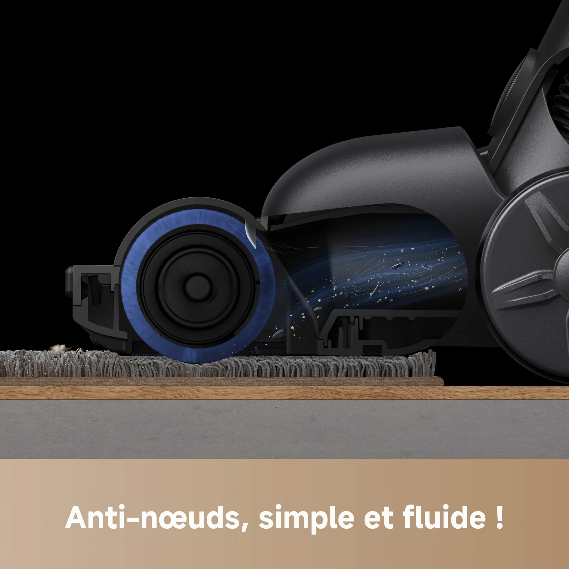 Mova Aspirateur Balai sans Fil S2 36000Pa Autonomie 60 Min Filtration 99,9% Anti-nœuds