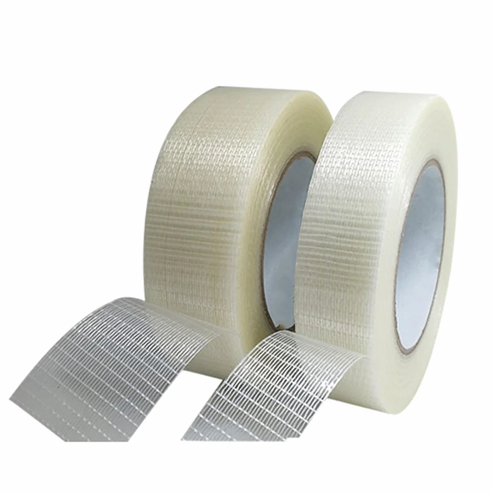 Ruban de cerclage renforcé en fibre de verre transparent bidirectionnel