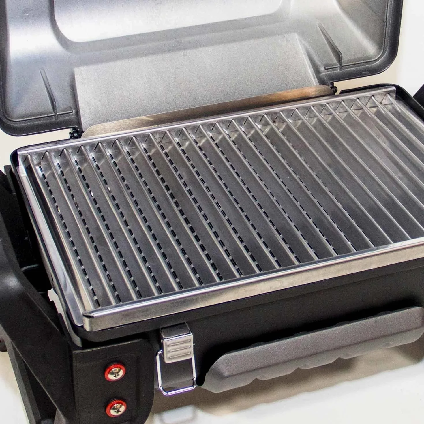 Char-Broil X200 Grill2Go - Barbecue Portable avec Système de Cuisson TRU-Infrared, Gris/Fonte d'aluminium