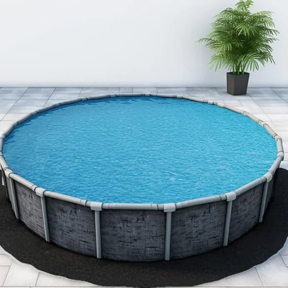 Tapis de piscine rond 12ft pour piscine hors sol extérieur