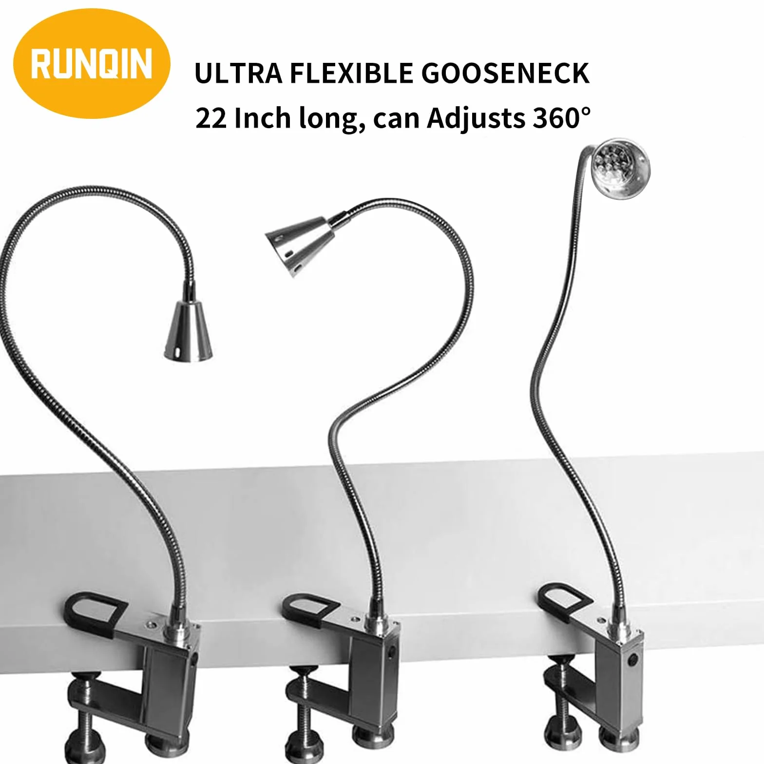 Lampe Magnétique pour Barbecue 12 LED Super Lumineuses avec Col de Cygne Flexible - Alimentation par Piles