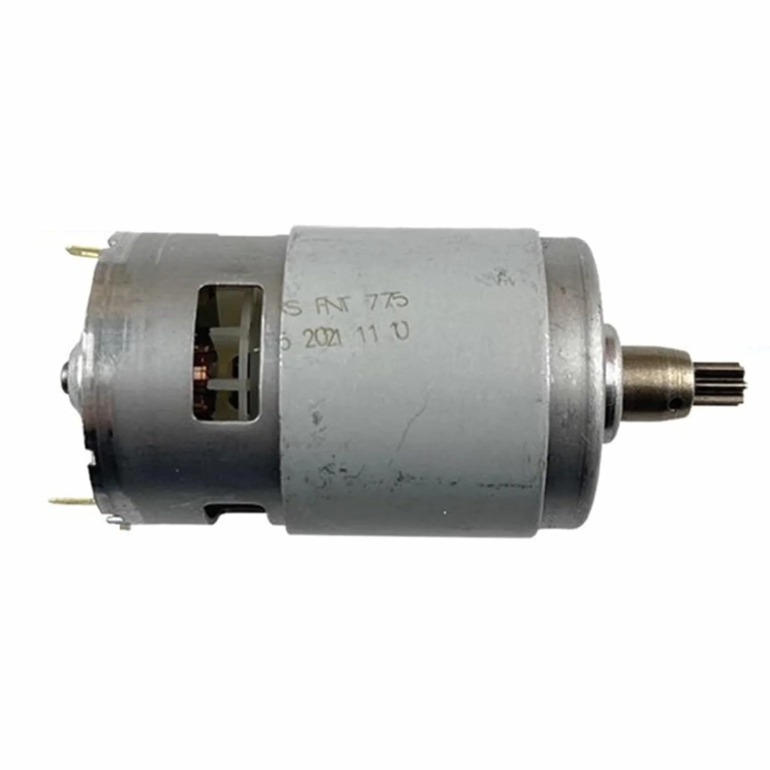 Moteur de perceuse 18 V 775 DC, moteur de rechange pour outils électriques argenté