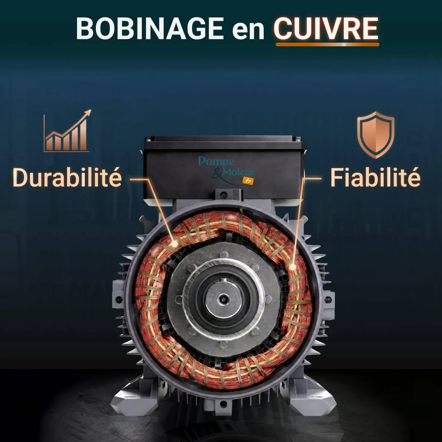 Moteur électrique Monophasé 220V 0.75kW 1500tr/min Mmd80g4b3 Bride B3