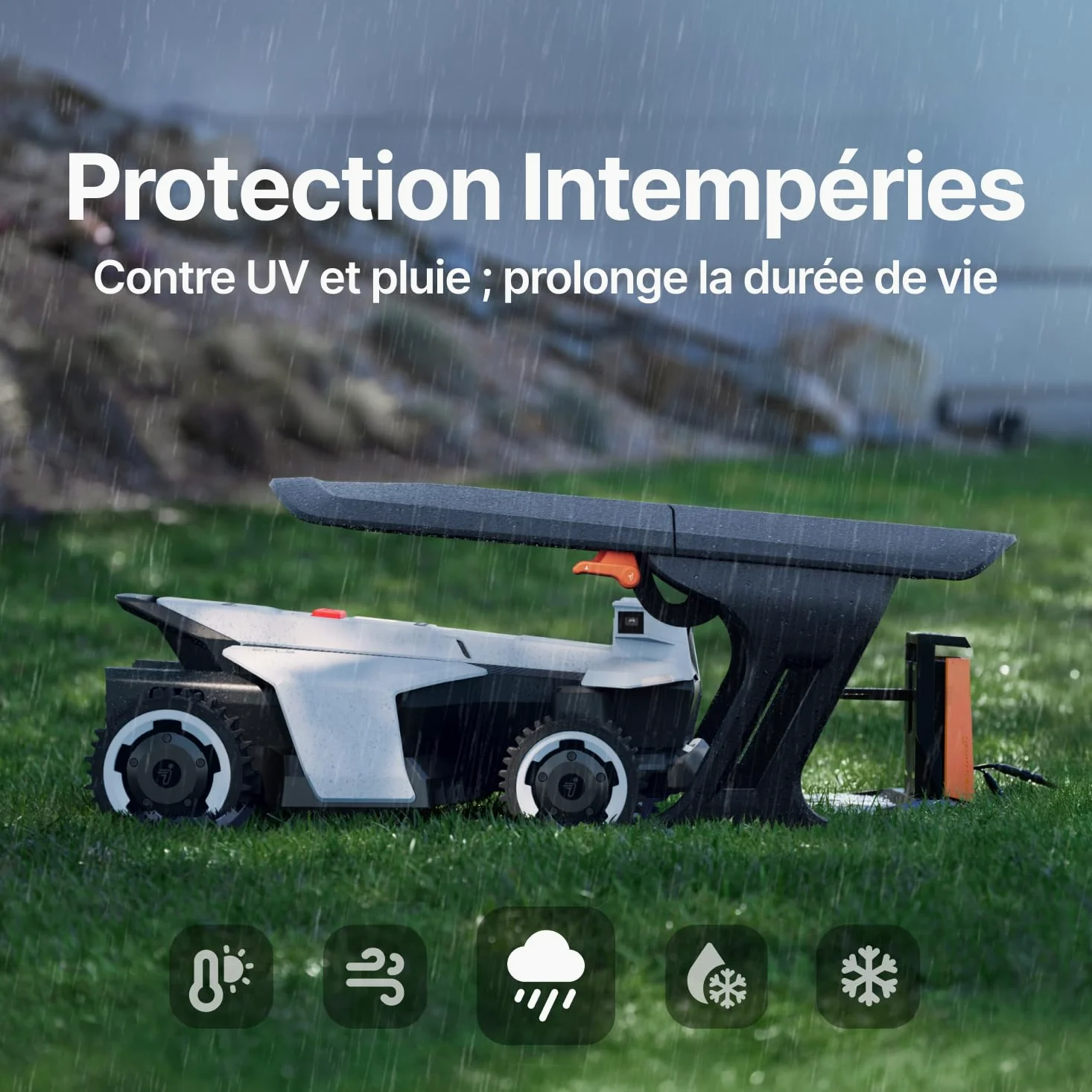 Segway Navimow Garage X, Garage Pliable pour Tondeuse Robot, Sans Blocage de Signal, Protection contre le Soleil et la Pluie, Compatible avec Navimow X4 Series, Terranox