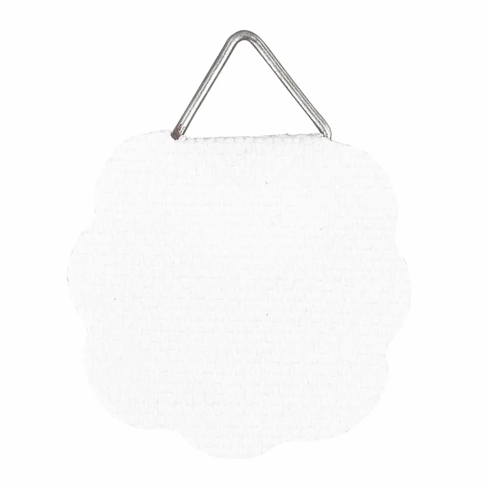 Ideen mit Herz Porte-photo avec œillet triangulaire 2,9 cm x 3 cm blanc Lot de 50 pièces
