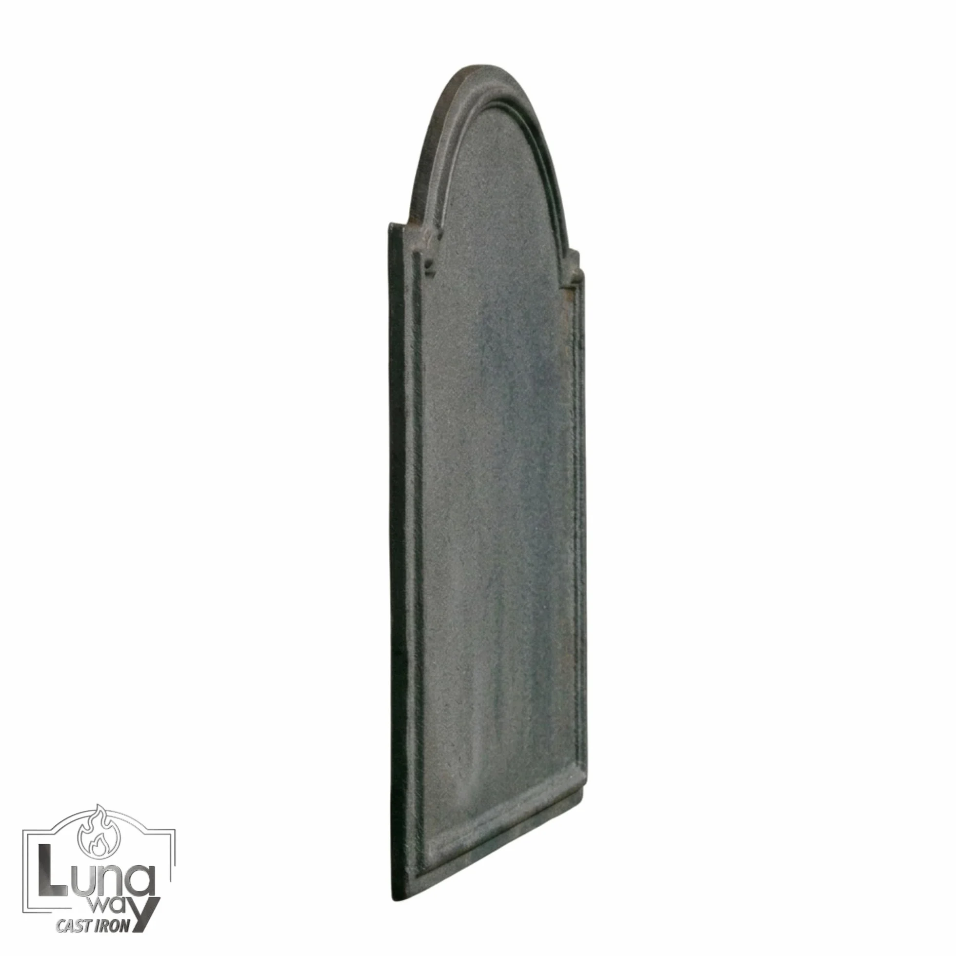 Plaque de Cheminée en Fonte 40 x 46 cm Gris Stocke et Réflète la Chaleur