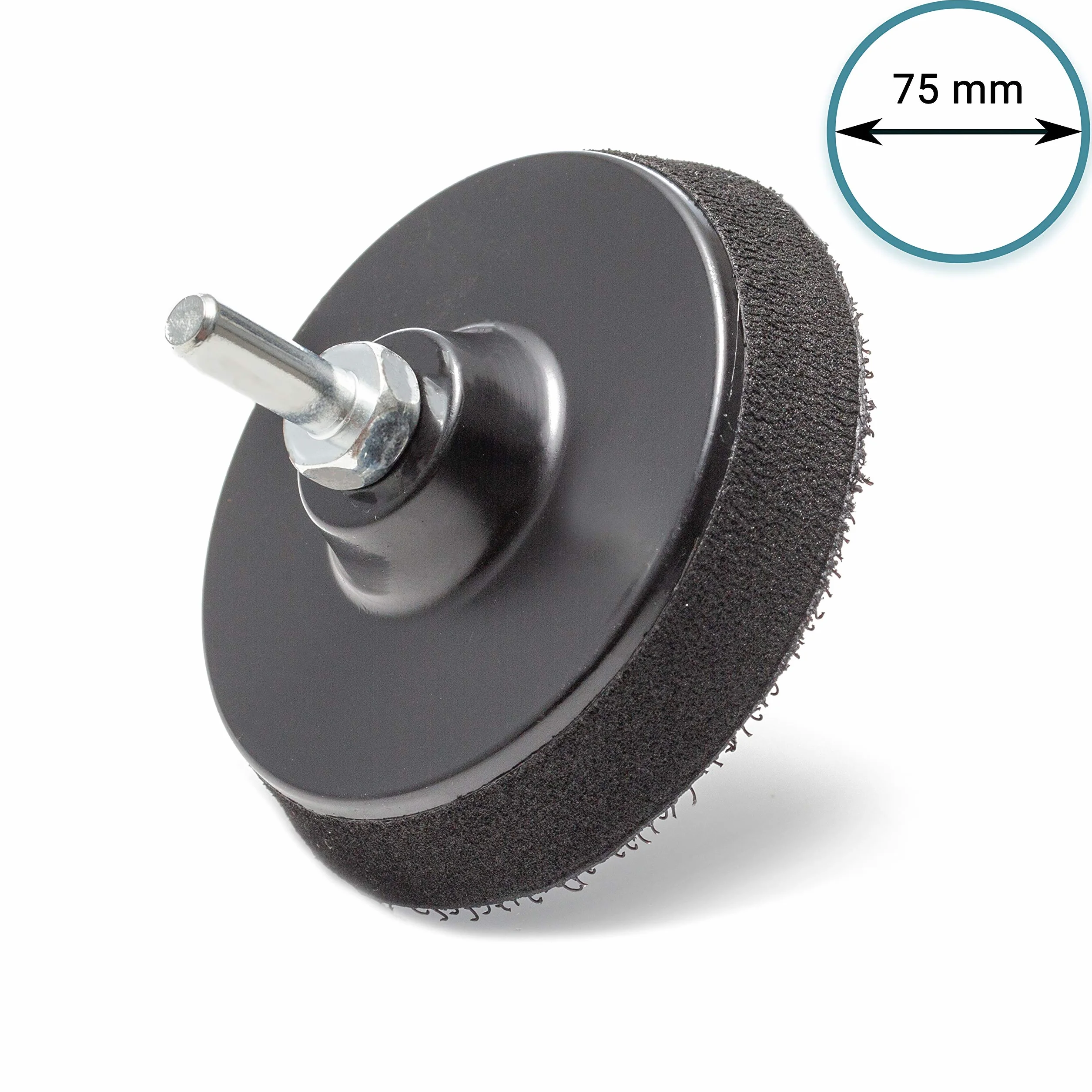 Patin de support auto-agrippant 75 mm pour perceuse Glass Polish