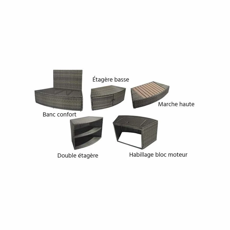 NETSPA Spa Octopus + mobilier de