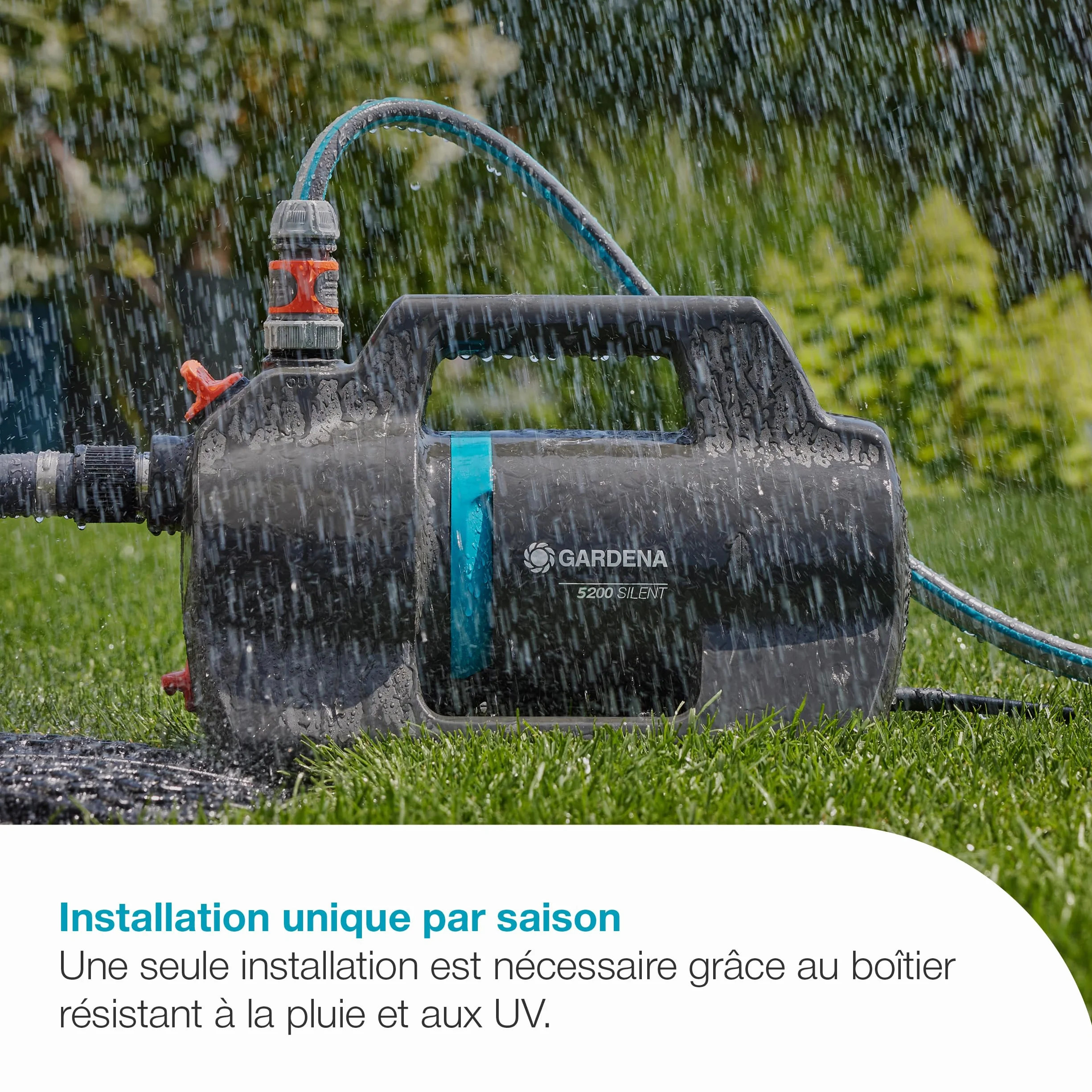 GARDENA Pompe de jardin 5200 Silent débit 26% consommation énergie silencieux