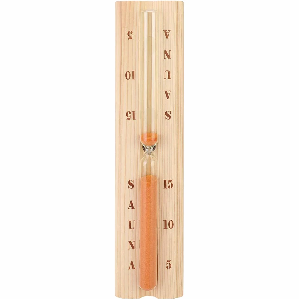 Ciciglow Sablier de Sauna 15 Minutes en Bois Montage Mural pour Spa