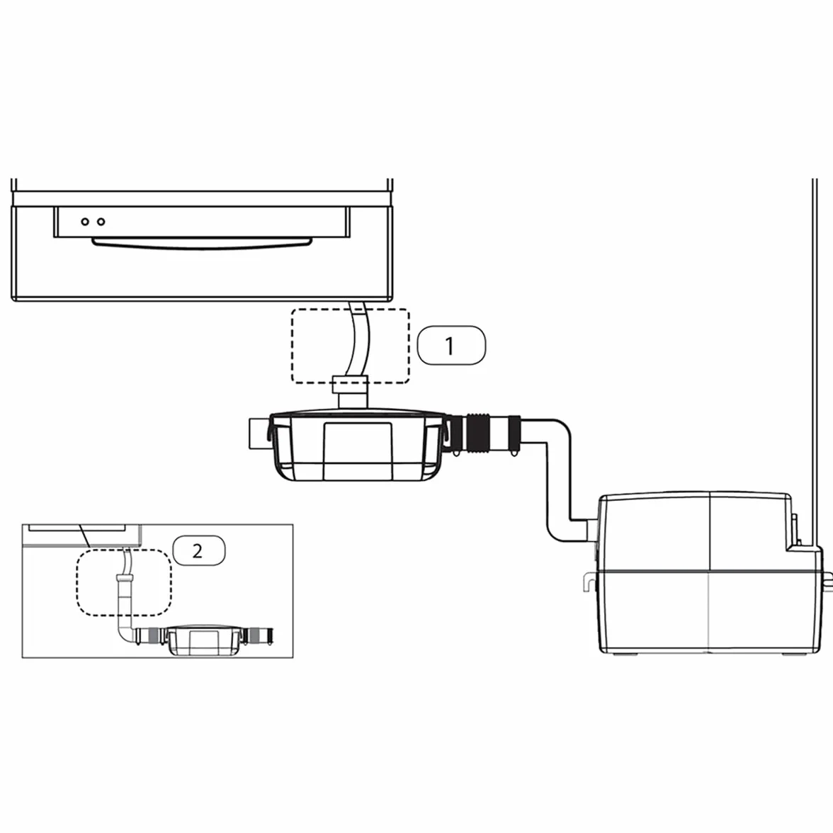 SFA Sanineutral Neutraliseur De Condensats Pour Chaudières 2 Entrées Compact 28,5 x 10,3 x 9,5 cm