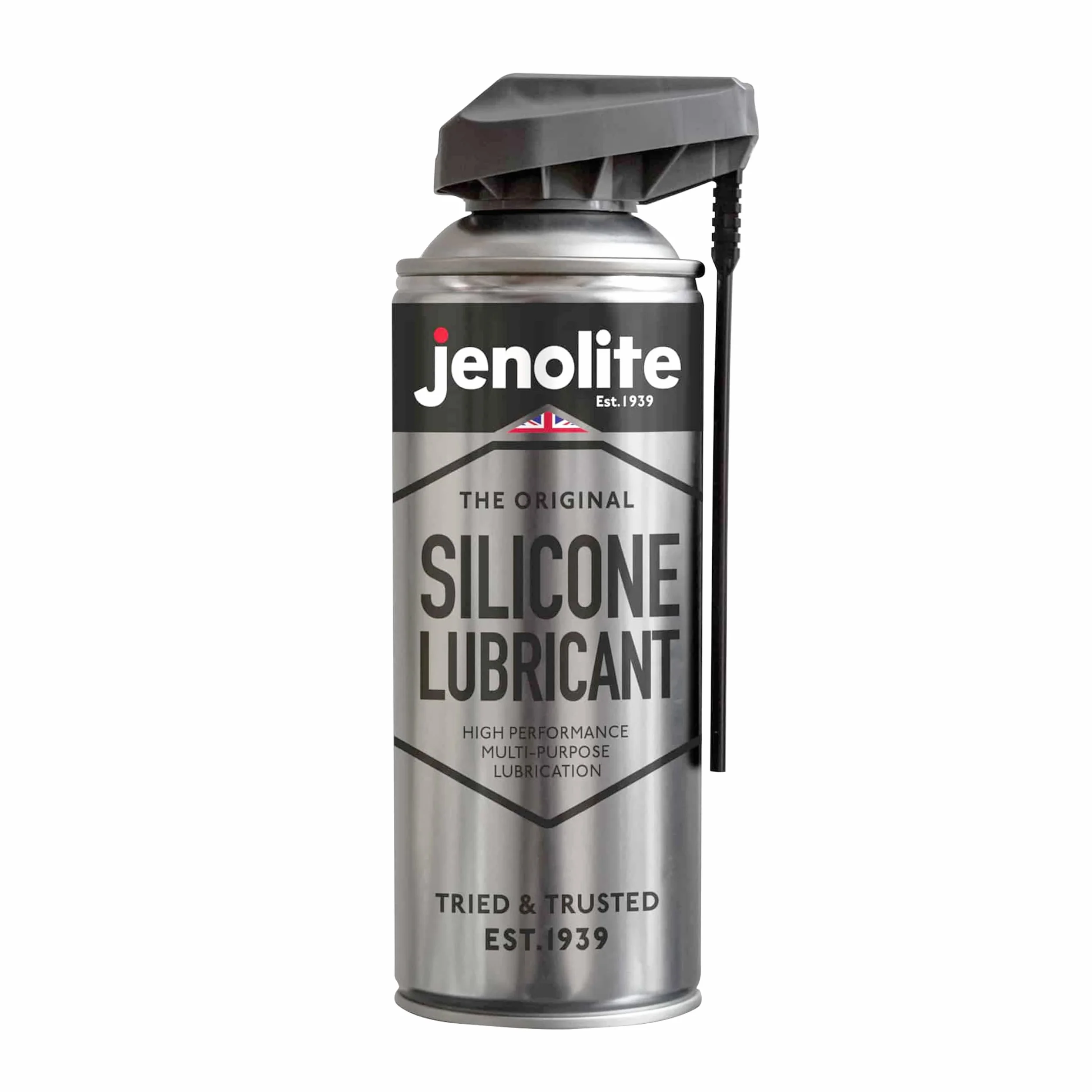 JENOLITE Spray silicone liquide en aérosol 400 ml pour bois, métal, plastique et caoutchouc