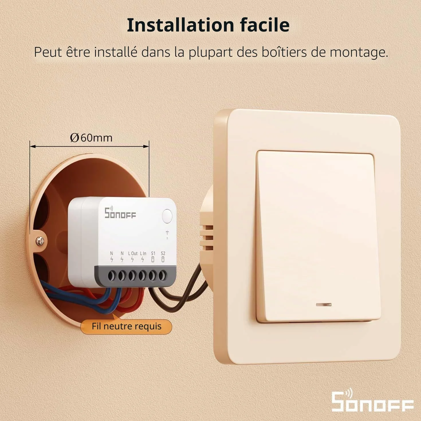 SONOFF Interrupteur Intelligent Zigbee 4 Pack, Compatible Alexa Google Home, Nécessite Passerelle et Fil Neutre