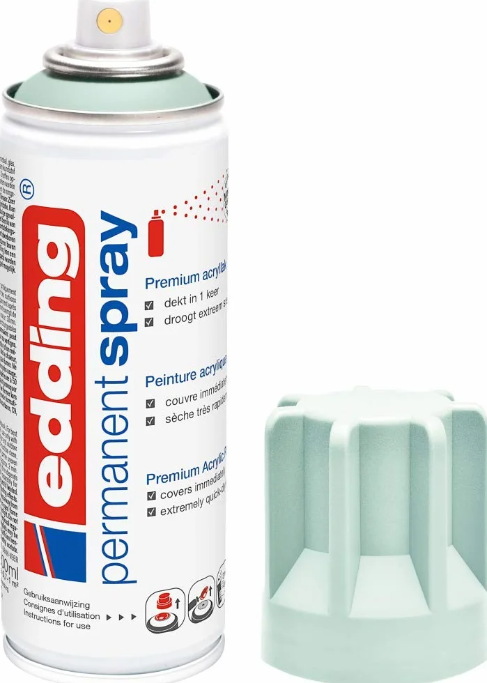 Edding 5200 spray permanent menthe douce mat 200 ml peinture acrylique aérosol