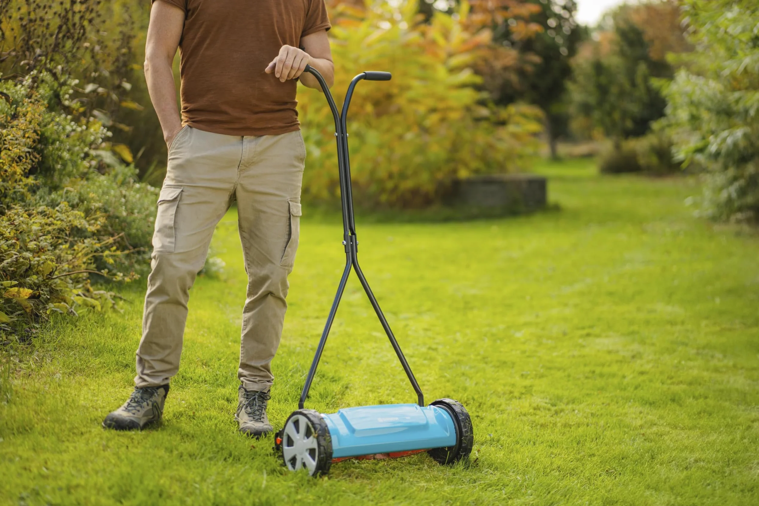 GARDENA Tondeuse Hélicoïdale 400 Classic 40 cm 200 m² Acier (4018-88)