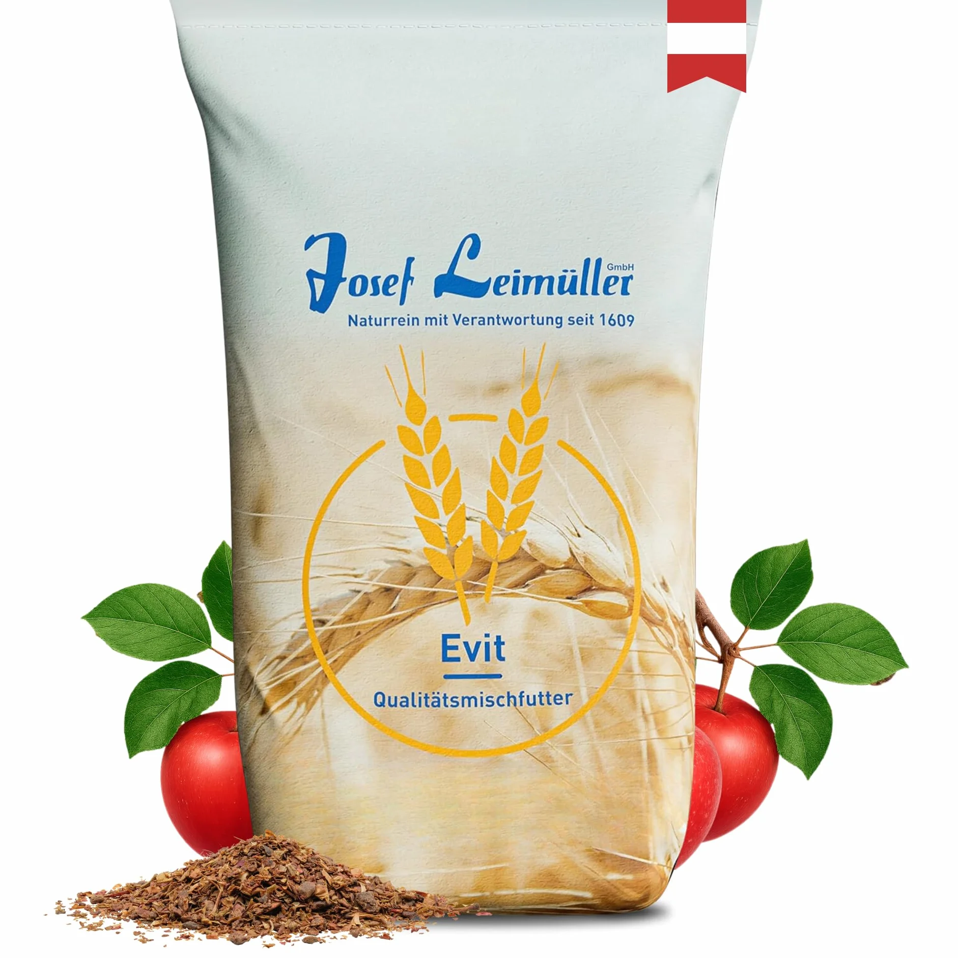 Nourriture Leimüller pour gibier Marc de Pomme 15 kg - Aliment nutritif pour gibier destiné aux chevreuils et aux Cerfs - Aliment pour chevreuils sans OGM, nettoyé avec Soin