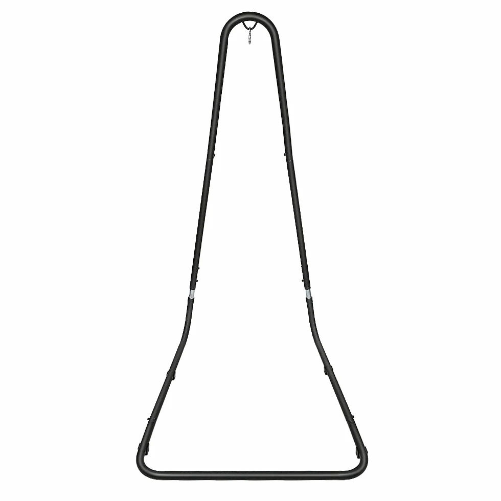 Support pour Hamac en Acier Réglable 135x115x200cm Noir