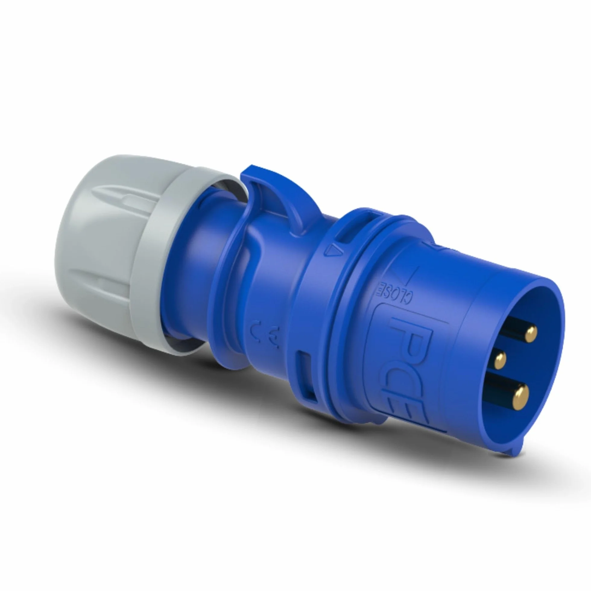 Shark PCE 013-6 Fiche CEE Bleue 16 A 3P 6H IP44/IP54 Boîtier Plastique PA6